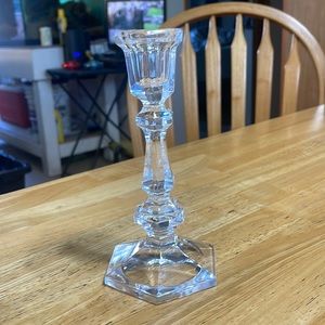 7” vintage crystal candle stick